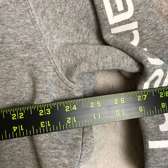 Carhartt Mens Hoodie Sweatshirt Large Pullover Drawstring Cozy Fleece Gray Flaw - Picture 7 of 15